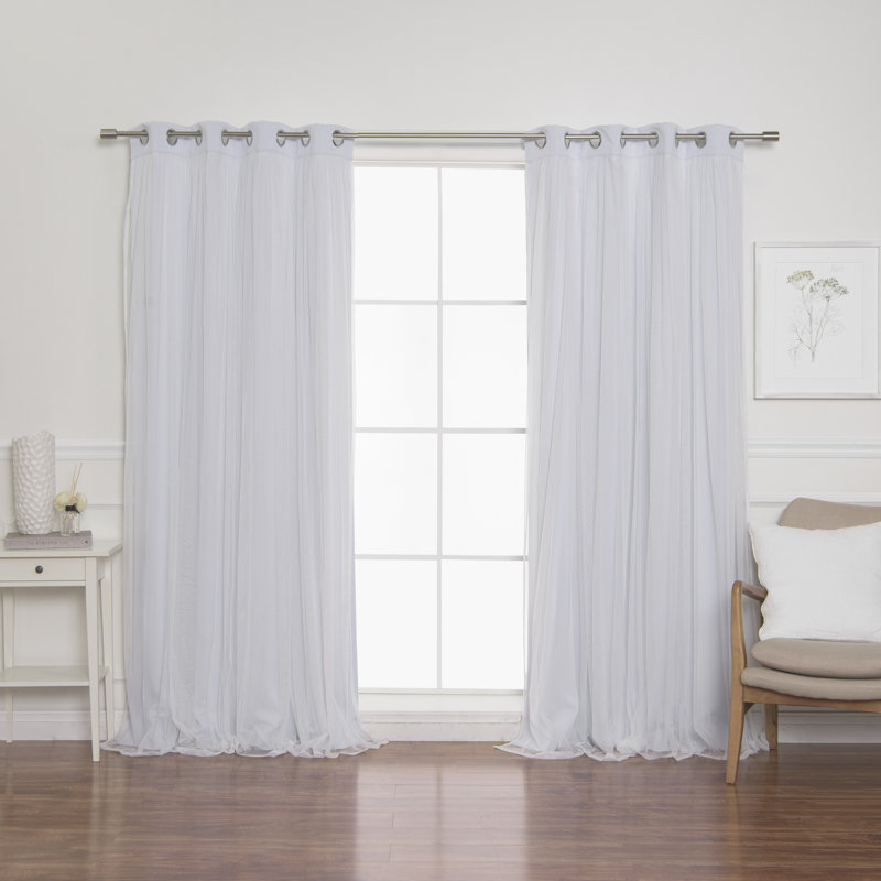 Brockham Solid Blackout Thermal Grommet Curtain Panels & Reviews